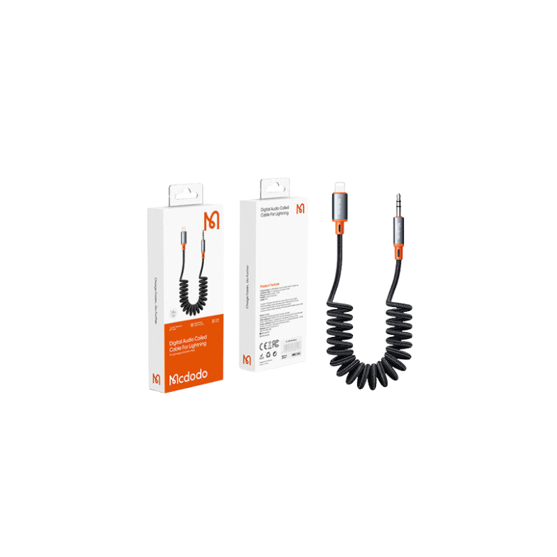 Digital Audio Coiled Cable for Lightning |Mcdodo