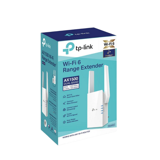 TP Link Wifi 6 Range Extender AX1500 Dual Band