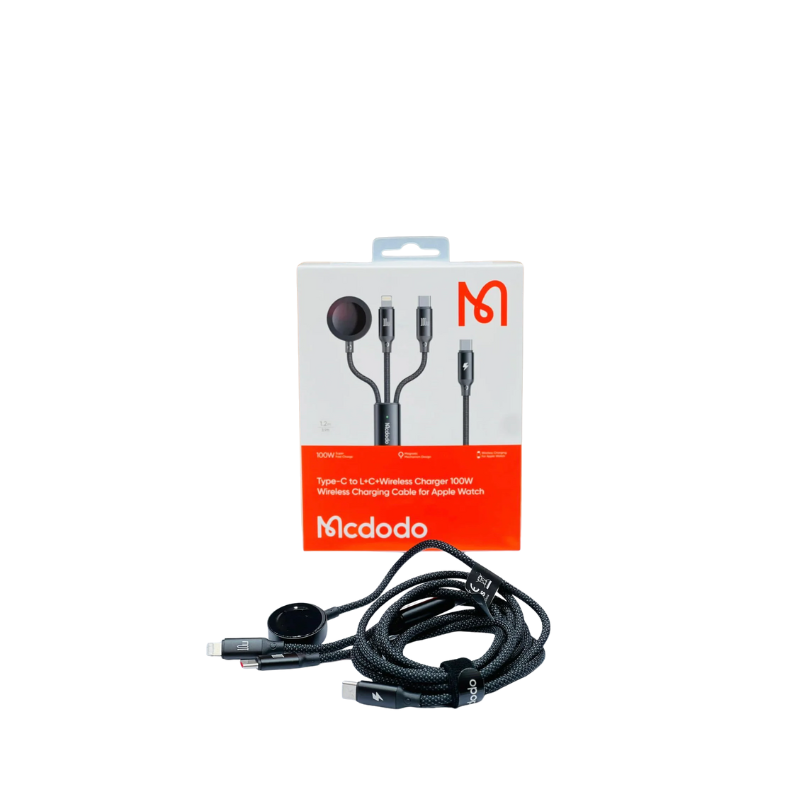 Type C to L+C Wireless Charger 100W Wirelesss Charging Cable for Apple Watch |Mcdodo