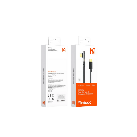 90 100W Type C to Type C Transparent Data Cable| Mcdodo