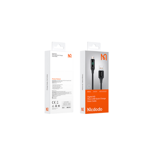 Digital HD Micro usb- USB Quick Charge Data Cable| Mcdodo