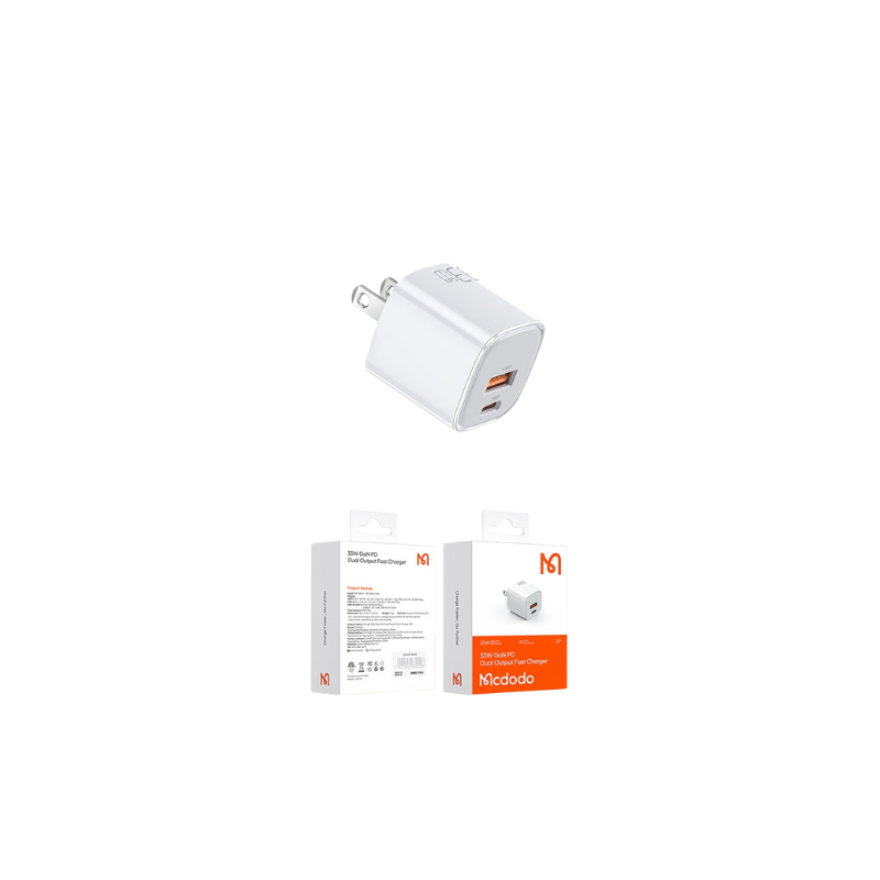 33W GaN PD Dual Output Fast Charger| Mcdodo