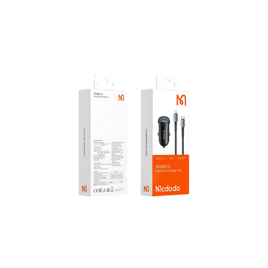 PD 30W 1C Fast Car charger Kit |Mcdodo