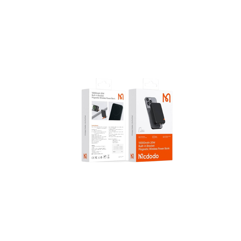 10000mAh 20W Buit in Bracket magnetic Wireless Power Bank | Mcdodo
