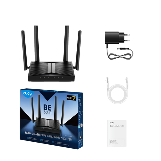 Cudy BE 3600 Gigabit Dual Band  Wi-fi 7 Router