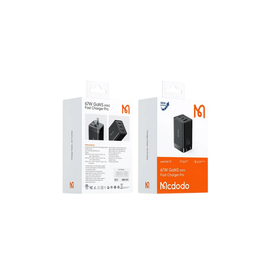 Adaptador 67W GaN5 mini fast Charger Pro Set |Mcdodo