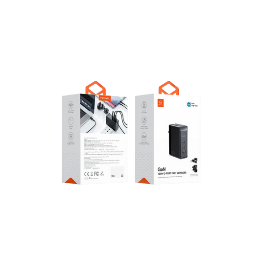 Adaptador Gan 100W 3 Port Fast Charger set |Mcdodo