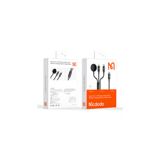 Type C to L+C Wireless Charger 100W Wireless Charging Cable for Apple Watch |Mcdodo