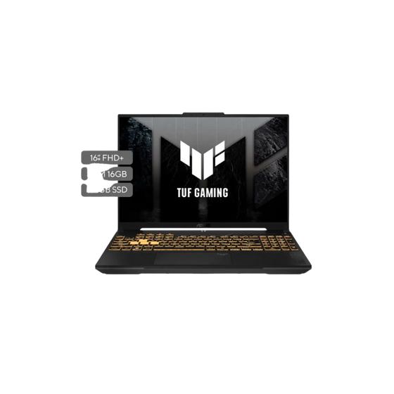 ASUS TUF Gaming F16 2025 | 16" FHD | i5-13450HX | RTX 5050 | 16GB RAM | 512GB SSD  | Jaeger Gray