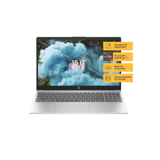 Hp 15-fc0225dx | FHD | Ryzen 7-7730U | 16GB | 512GB SSD Siver